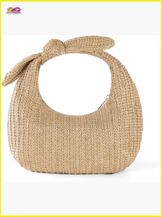 Handbags - Woven Straw Clutch Purse Handbag Crossbody Shoulder Bag Summer Vacation